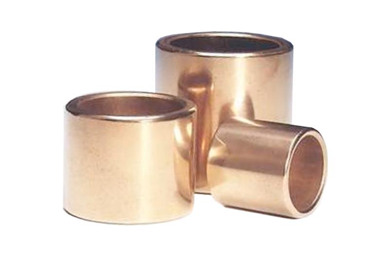 Plain cylindrical oil-bronze bearing bushes.